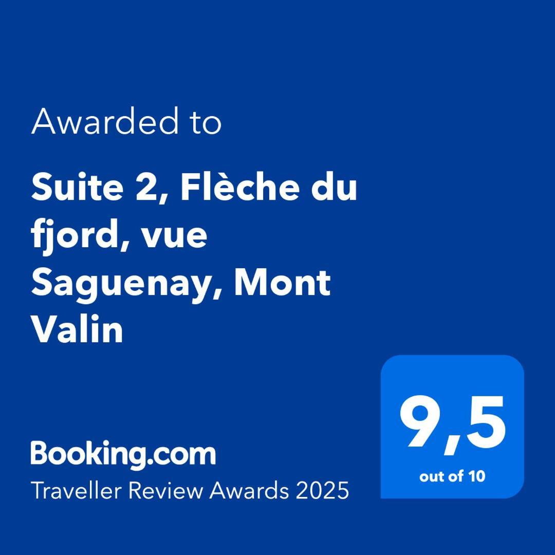 Suite 2 Fleche Du Fjord Vue Saguenay Mont Valin Saint-Fulgence Экстерьер фото